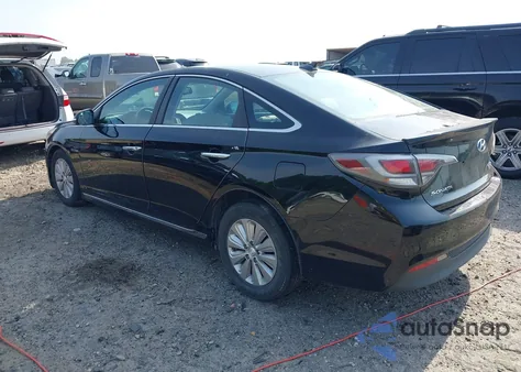2016 Hyundai Sonata Hybrid/Se from USA, damaged, VIN KMHE24L11GA018549
